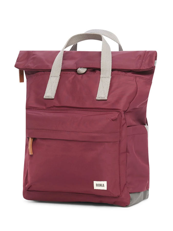Canfield B Plum Medium Recycled Nylon Backpack – stylish accessories from C&K, an independent lifestyle store in Settle, North Yorkshire.