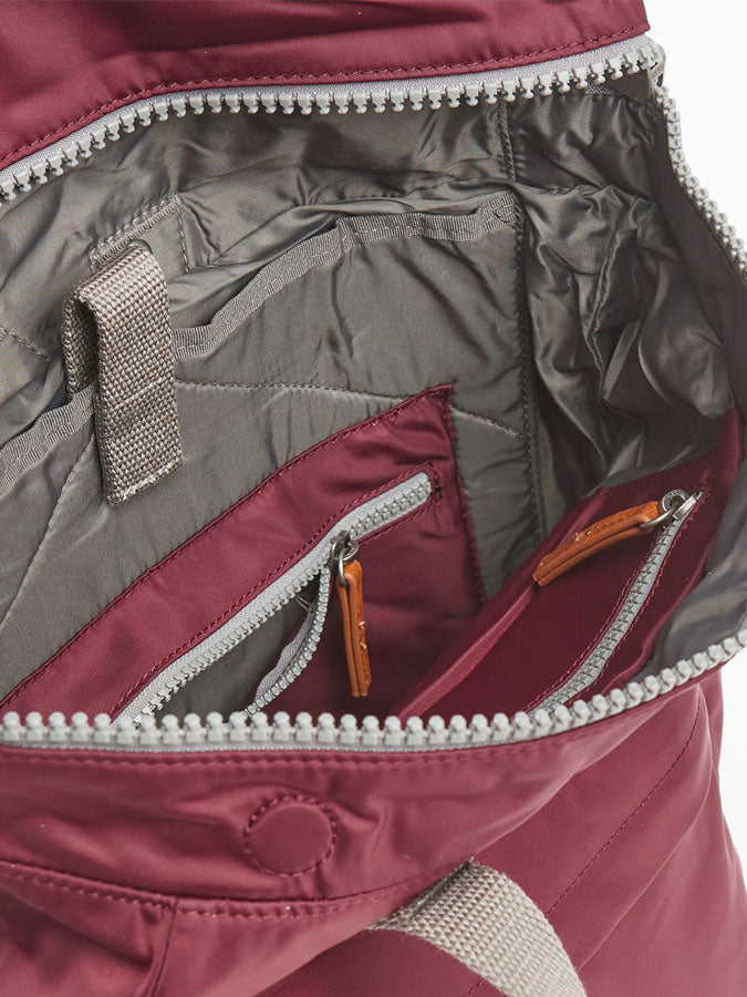 Canfield B Plum Medium Recycled Nylon Backpack – stylish accessories from C&K, an independent lifestyle store in Settle, North Yorkshire.