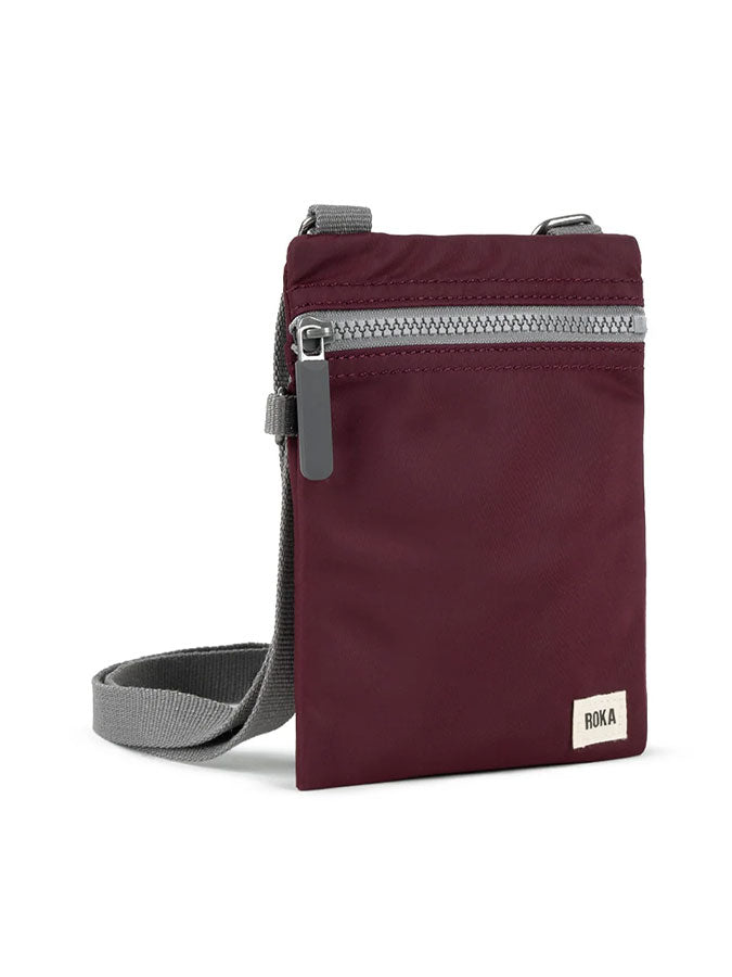 Chelsea Plum Recycled Nylon Crossbody Bag – stylish accessories from C&K, an independent lifestyle store in Settle, North Yorkshire.
