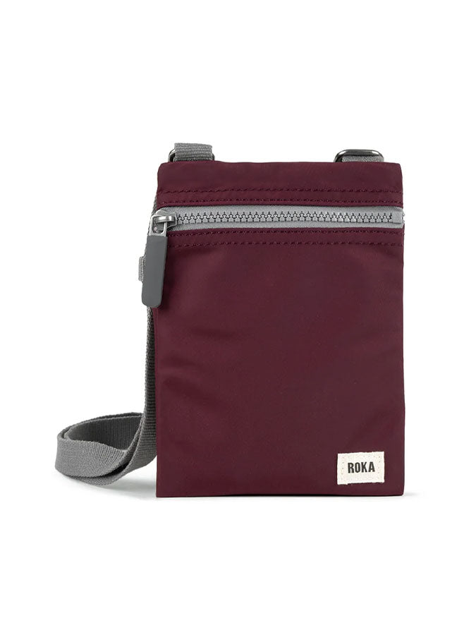 Chelsea Plum Recycled Nylon Crossbody Bag – stylish accessories from C&K, an independent lifestyle store in Settle, North Yorkshire.