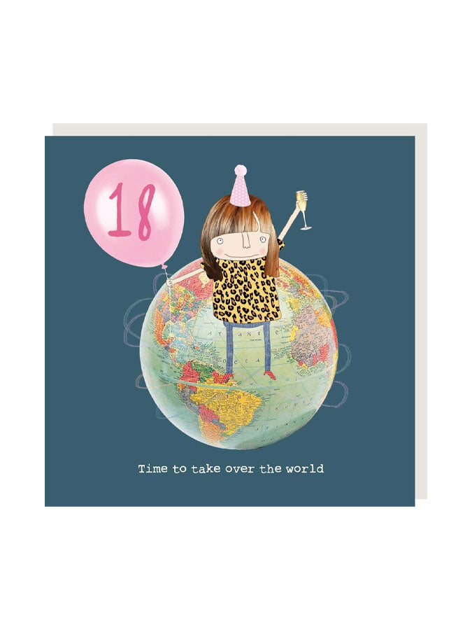 Girl 18 World – beautiful greeting card from C&K, an independent lifestyle store in Settle.