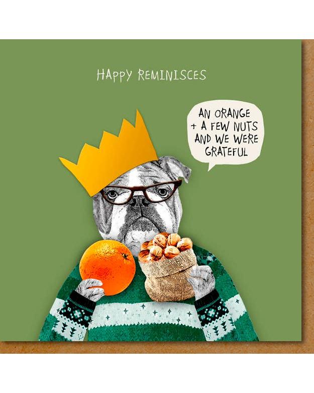 Christmas Card ... Happy Reminisces – beautiful greeting card from C&K, an independent lifestyle store in Settle.