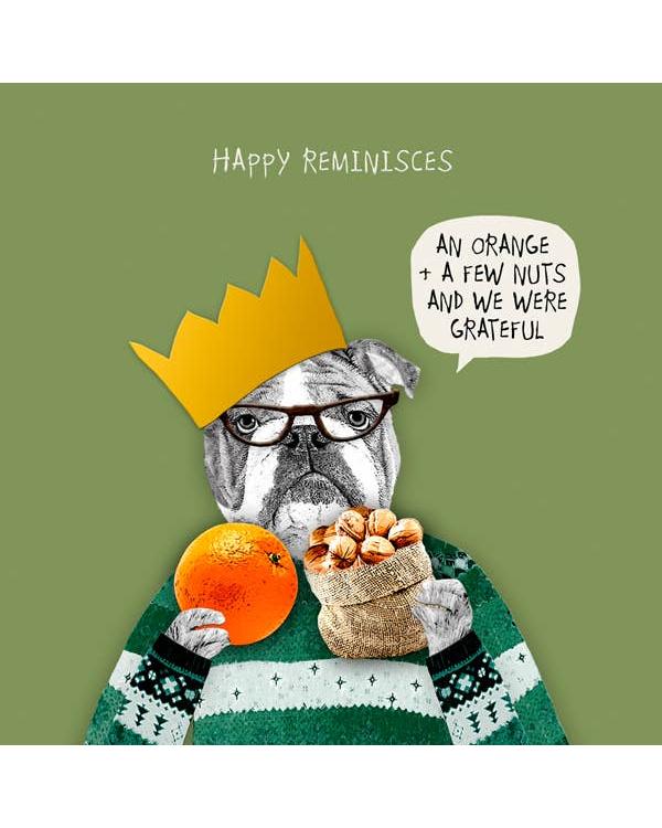 Christmas Card ... Happy Reminisces – beautiful greeting card from C&K, an independent lifestyle store in Settle.