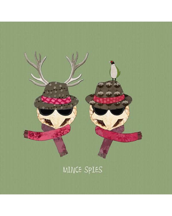 Christmas Card - Funny Mince Pies – beautiful greeting card from C&K, an independent lifestyle store in Settle.