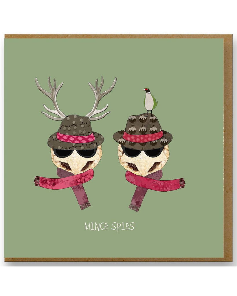 Christmas Card - Funny Mince Pies – beautiful greeting card from C&K, an independent lifestyle store in Settle.