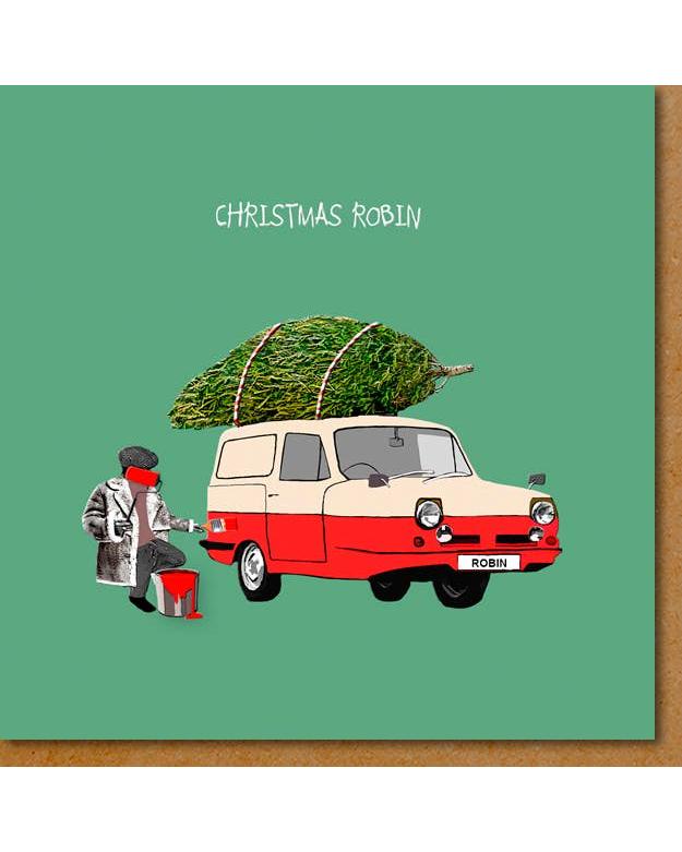 Funny Christmas Delboy Robin Card – beautiful greeting card from C&K, an independent lifestyle store in Settle.