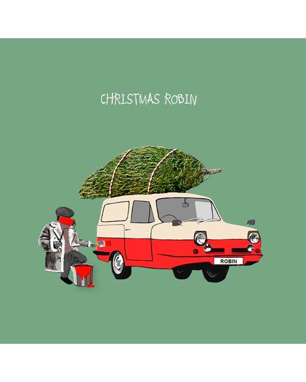 Funny Christmas Delboy Robin Card – beautiful greeting card from C&K, an independent lifestyle store in Settle.