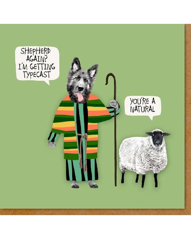 Funny Dog Christmas Card - German Shepherd – beautiful greeting card from C&K, an independent lifestyle store in Settle.