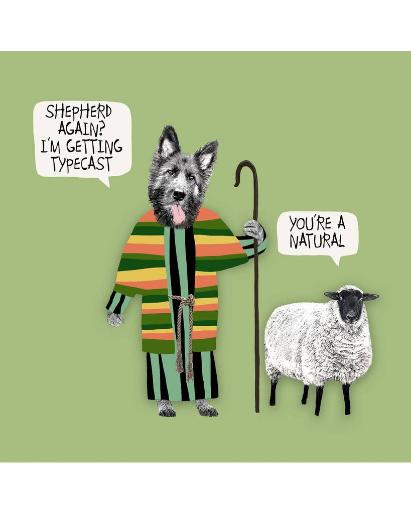 Funny Dog Christmas Card - German Shepherd – beautiful greeting card from C&K, an independent lifestyle store in Settle.