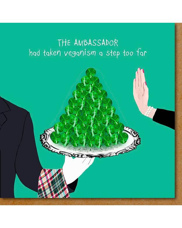 Funny Sprout card for vegan or vegetarian – beautiful greeting card from C&K, an independent lifestyle store in Settle.