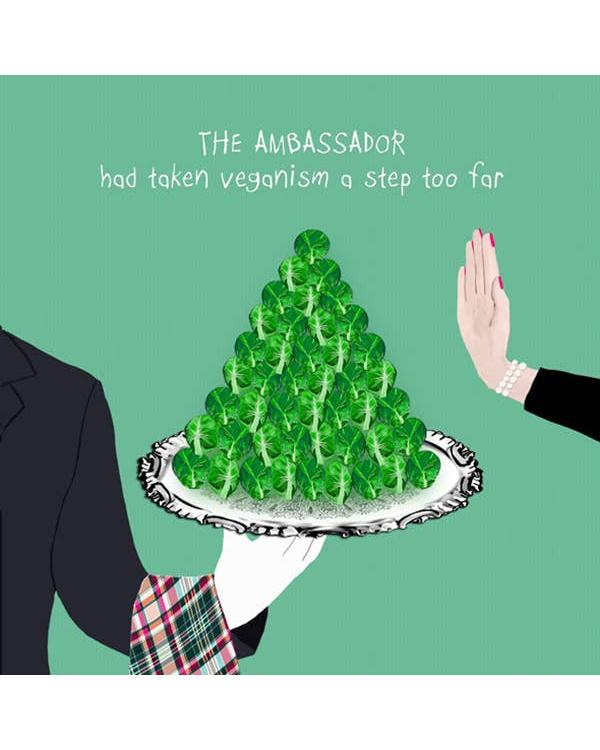 Funny Sprout card for vegan or vegetarian – beautiful greeting card from C&K, an independent lifestyle store in Settle.