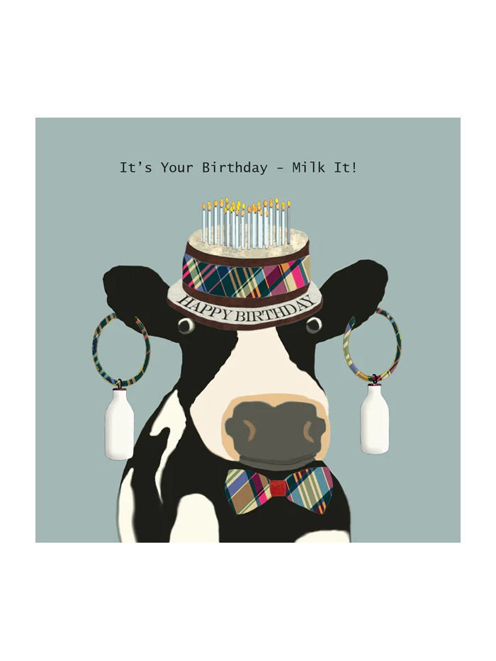 Milk it Card – beautiful greeting card from C&K, an independent lifestyle store in Settle.