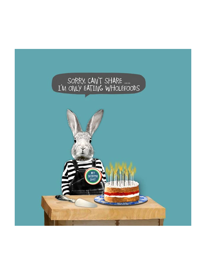 Only Eating Wholefoods Card – beautiful greeting card from C&K, an independent lifestyle store in Settle.