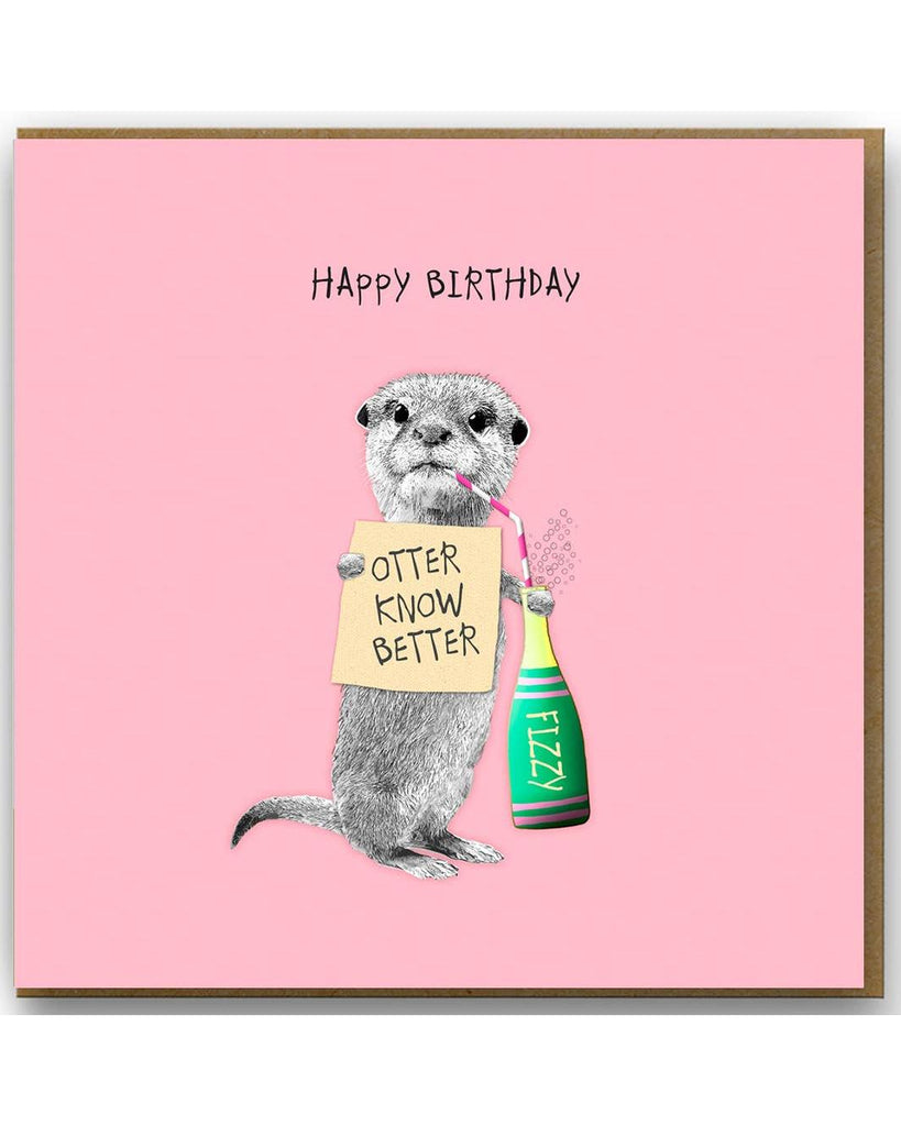 Otter Know Better Card – beautiful greeting card from C&K, an independent lifestyle store in Settle.