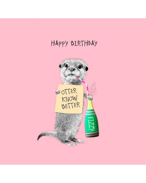 Otter Know Better Card – beautiful greeting card from C&K, an independent lifestyle store in Settle.