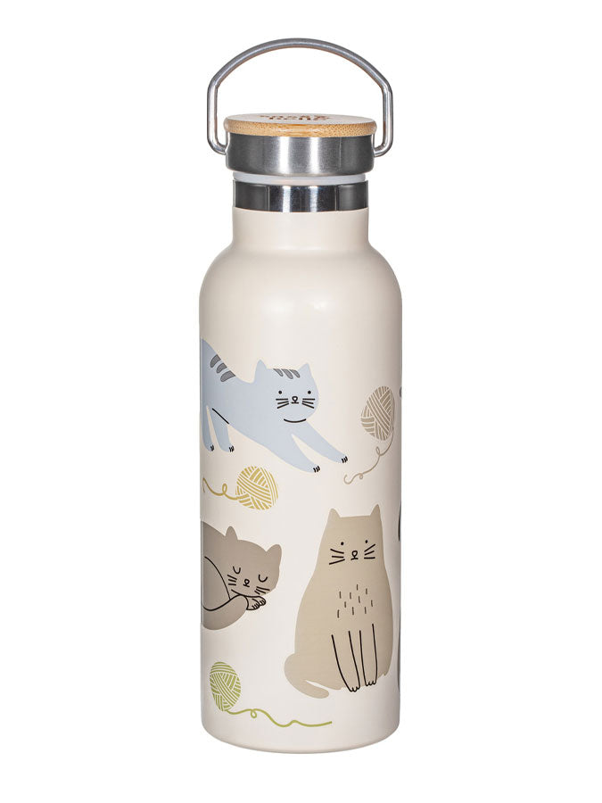 Cats Metal Water Bottle – thoughtful gifts and beautiful finds from C&K, an independent lifestyle store in Settle.