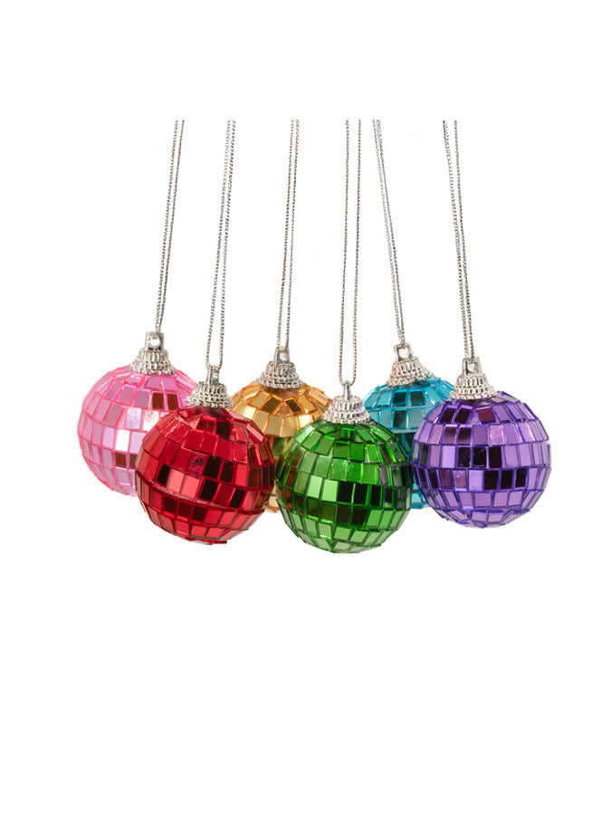 Multicoloured Mirror Bauble- Set of 6 – thoughtful gifts and beautiful finds from C&K, an independent lifestyle store in Settle.