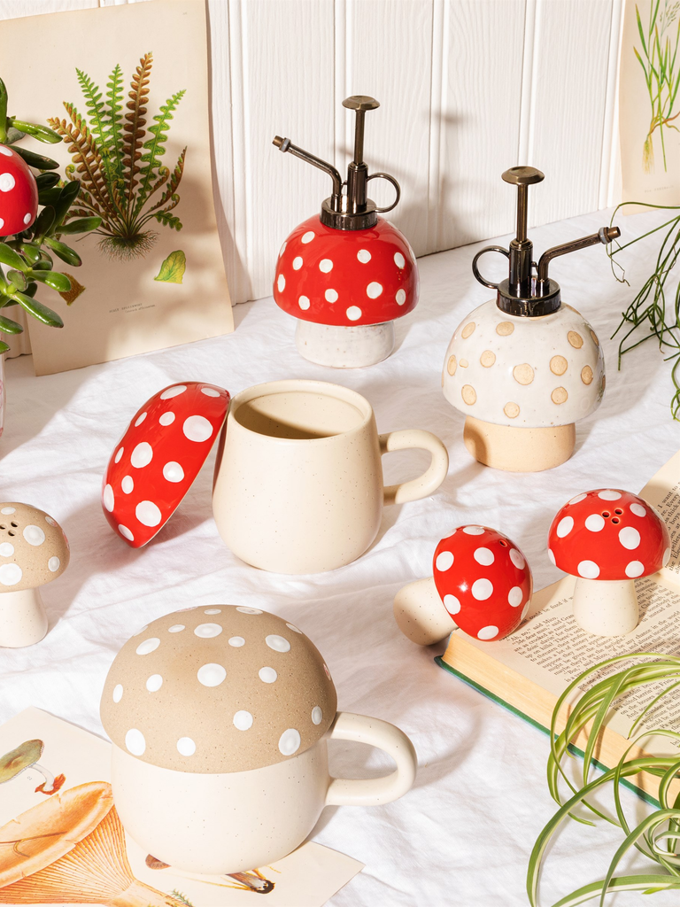 Red Mushroom Plant Mister – thoughtful gifts and beautiful finds from C&K, an independent lifestyle store in Settle.