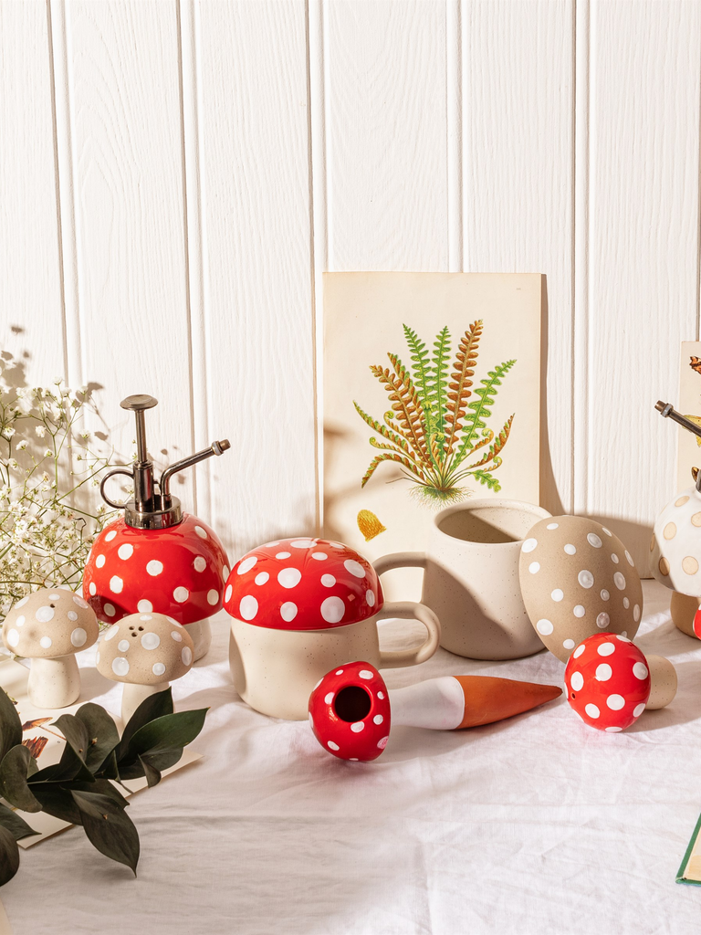 Red Mushroom Plant Mister – thoughtful gifts and beautiful finds from C&K, an independent lifestyle store in Settle.