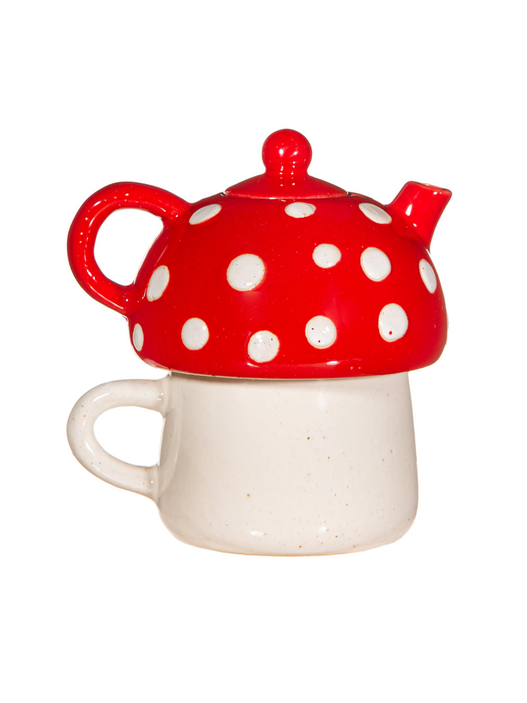 Red Mushroom Tea for One – thoughtful gifts and beautiful finds from C&K, an independent lifestyle store in Settle.