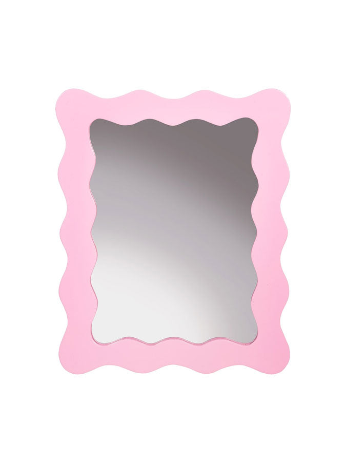 Wiggle Border Mirror Pink – thoughtful gifts and beautiful finds from C&K, an independent lifestyle store in Settle.