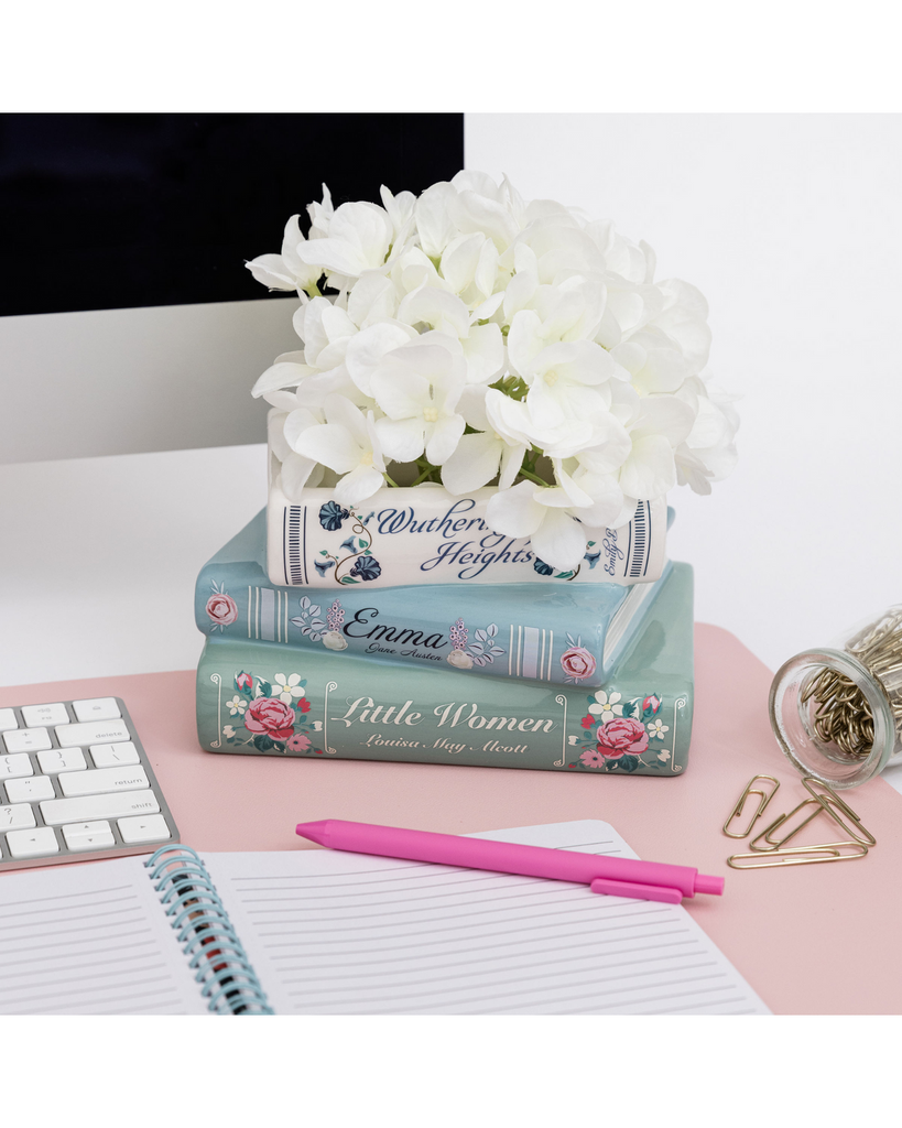 Planter, Stacked Books – thoughtful gifts and beautiful finds from C&K, an independent lifestyle store in Settle.