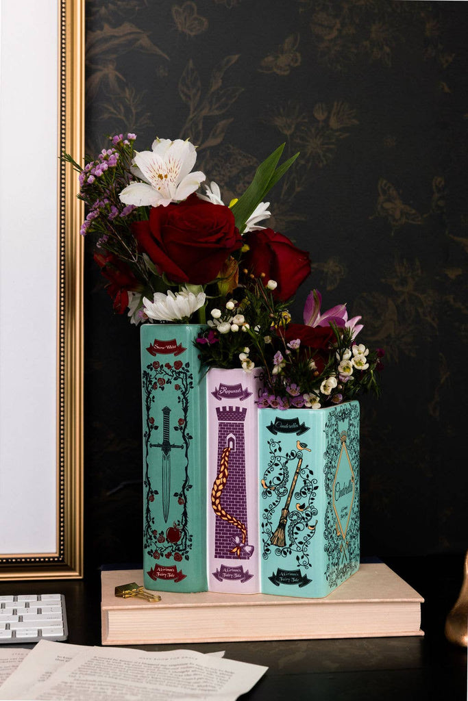 Triple Book Vase, Grimm's Fairy Tales – thoughtful gifts and beautiful finds from C&K, an independent lifestyle store in Settle.