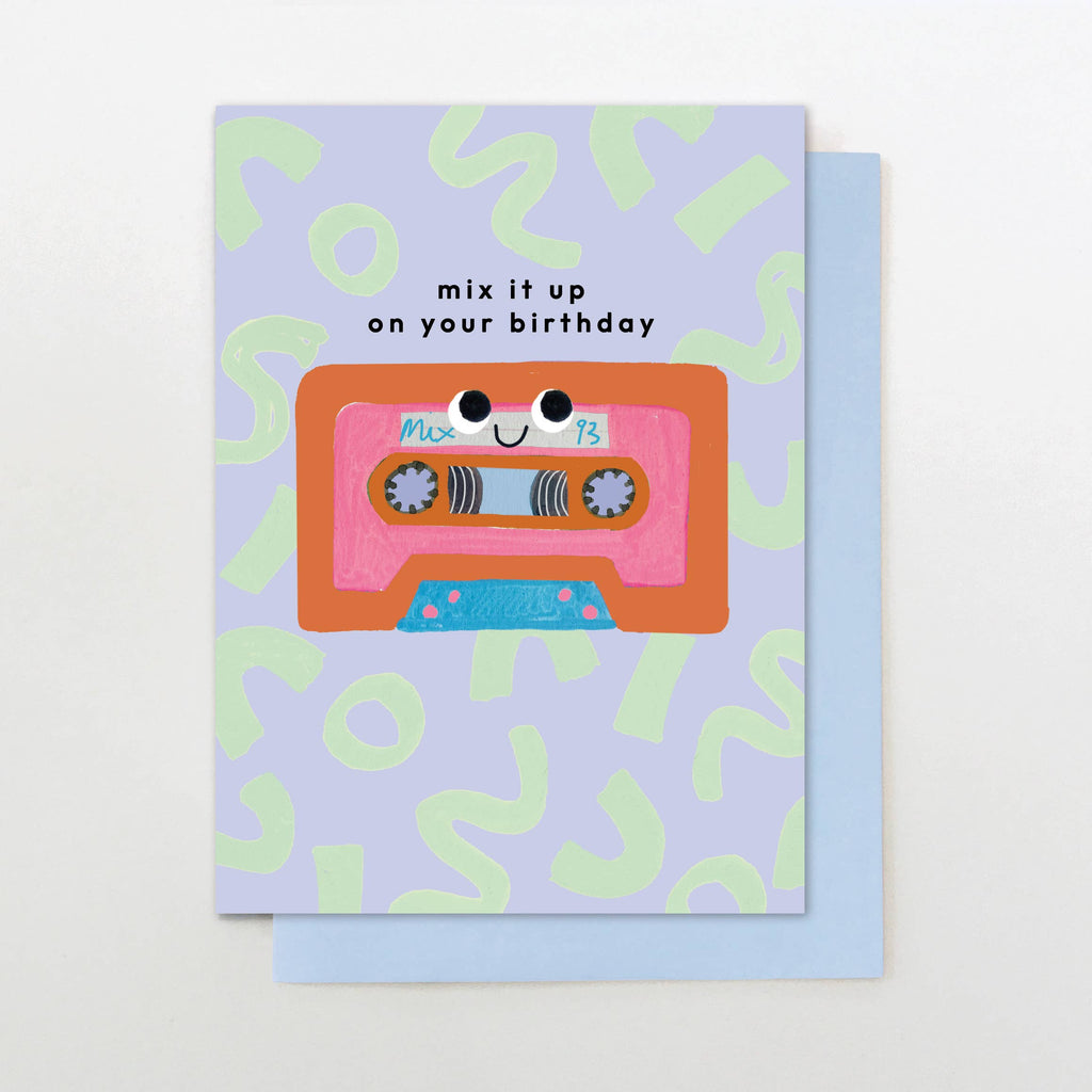 Birthday Mixtape – beautiful greeting card from C&K, an independent lifestyle store in Settle.