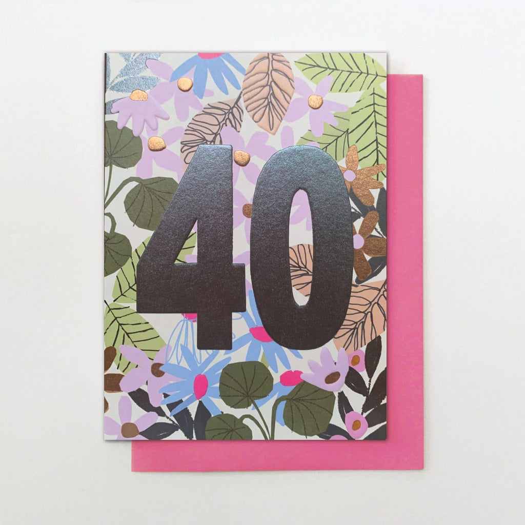 FP14 - 40th Birthday – beautiful greeting card from C&K, an independent lifestyle store in Settle.