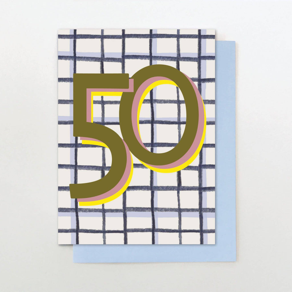 GDN33 - Age Neon 50 – beautiful greeting card from C&K, an independent lifestyle store in Settle.