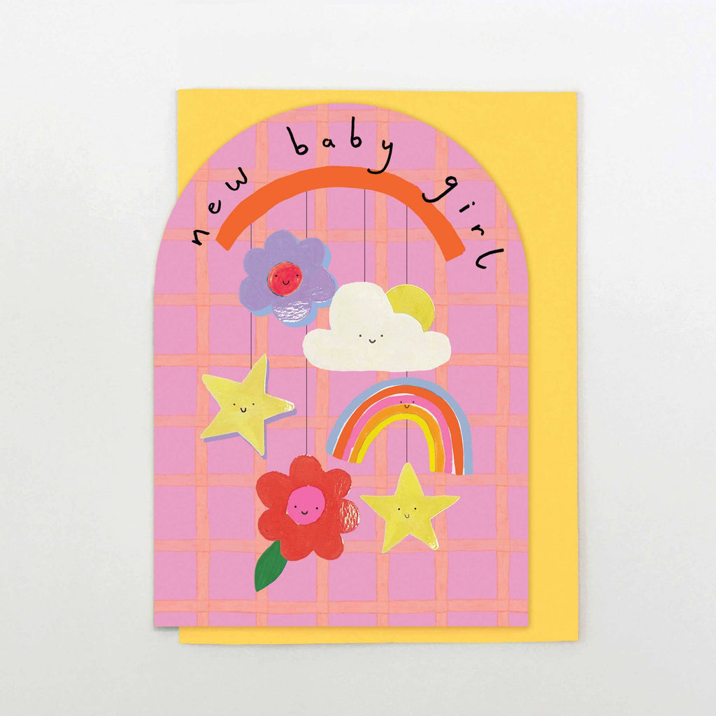 RI16 - Baby Girl Mobile – beautiful greeting card from C&K, an independent lifestyle store in Settle.