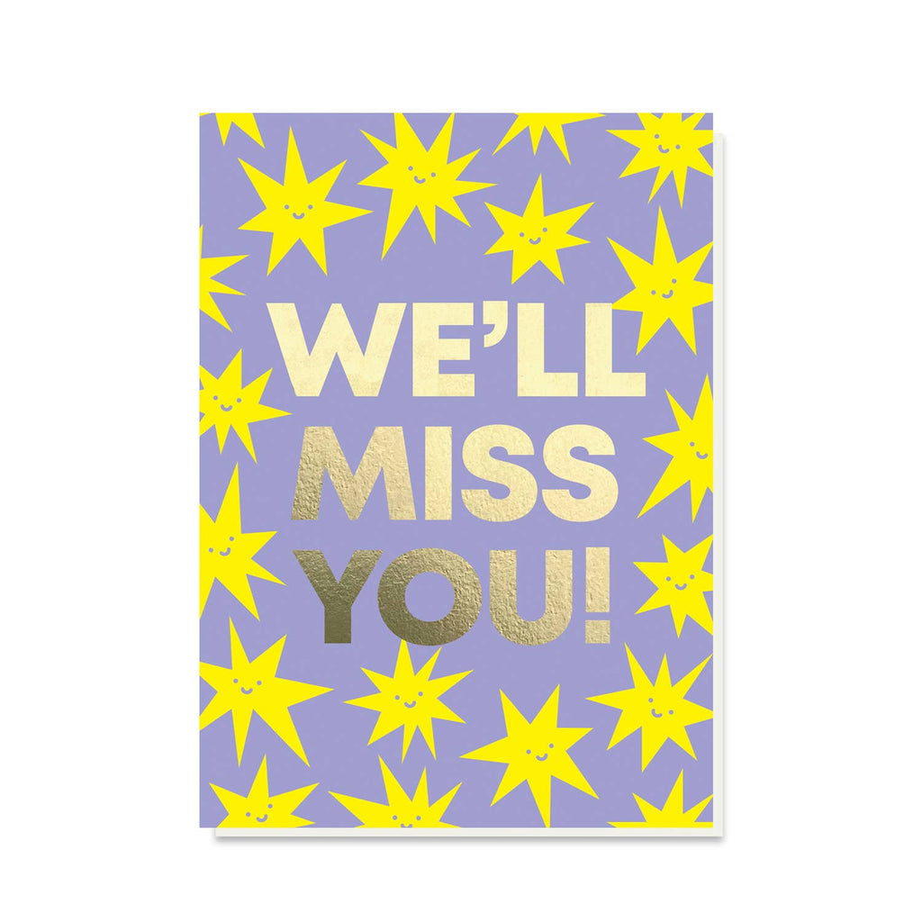 We'll Miss You Card – beautiful greeting card from C&K, an independent lifestyle store in Settle.