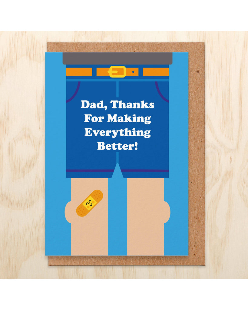 Dad You Make Everything Better Father's Day Card – beautiful greeting card from C&K, an independent lifestyle store in Settle.