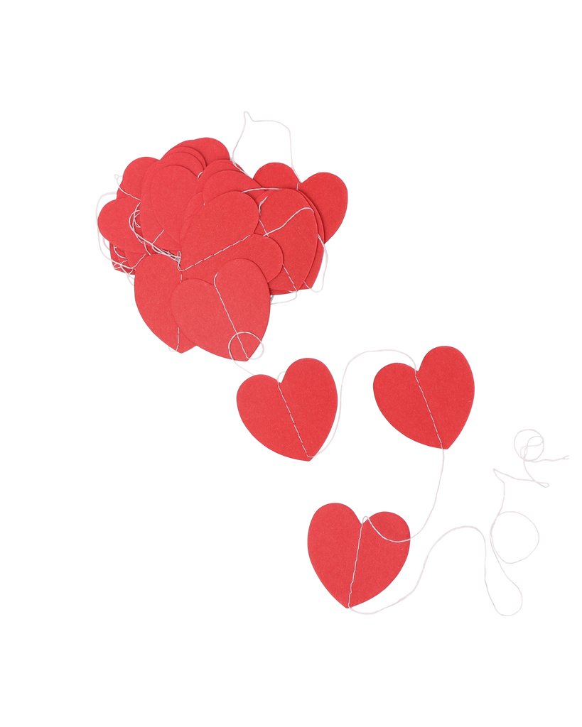 Paper Dreams Valentines Mini Heart Garland 4m Red – thoughtful gifts and beautiful finds from C&K, an independent lifestyle store in Settle.