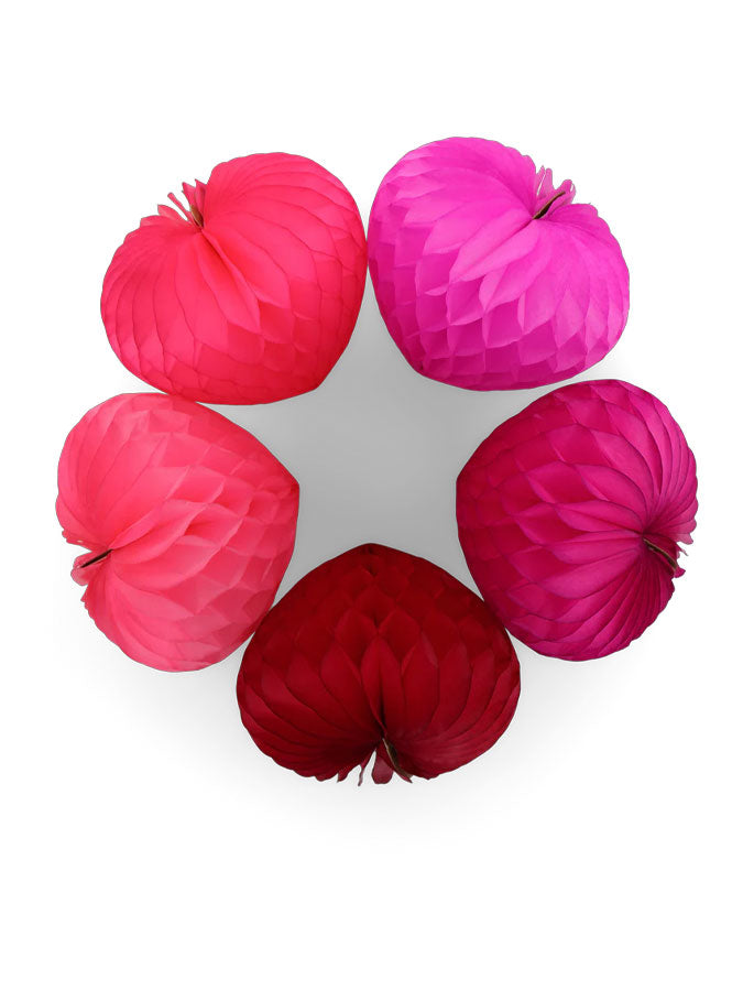 Valentines Honeycomb Heart Set of 5 – thoughtful gifts and beautiful finds from C&K, an independent lifestyle store in Settle.