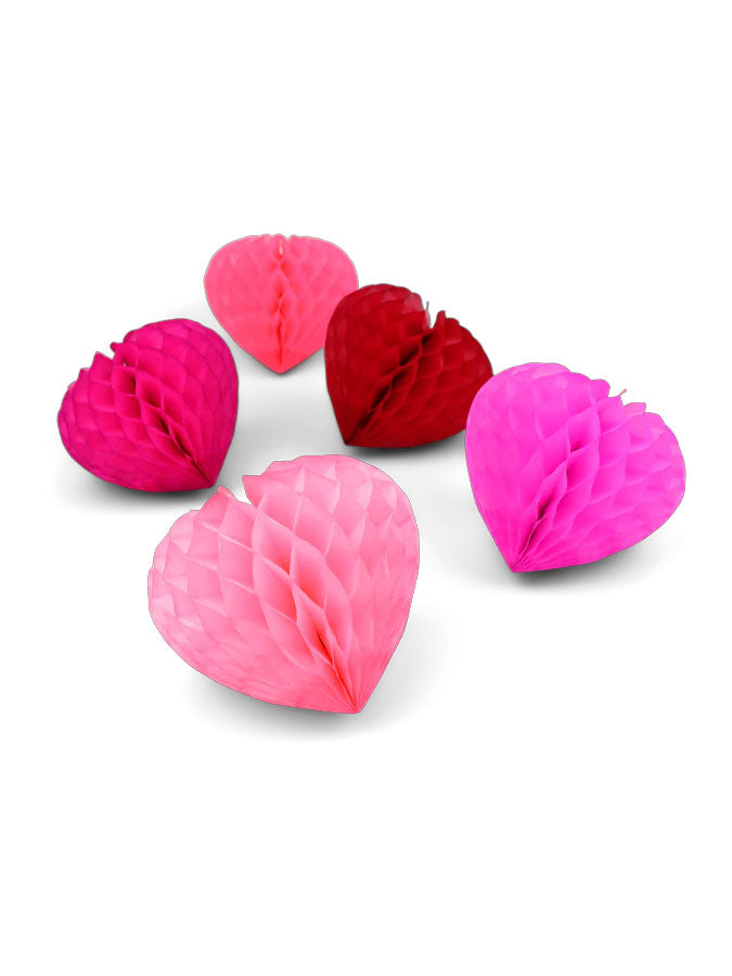 Valentines Honeycomb Heart Set of 5 – thoughtful gifts and beautiful finds from C&K, an independent lifestyle store in Settle.