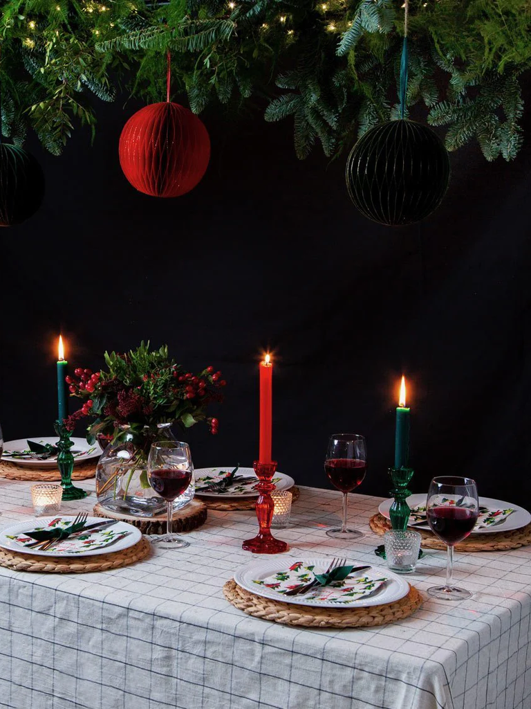 Boho Red Glass Candle Holder – thoughtful gifts and beautiful finds from C&K, an independent lifestyle store in Settle.