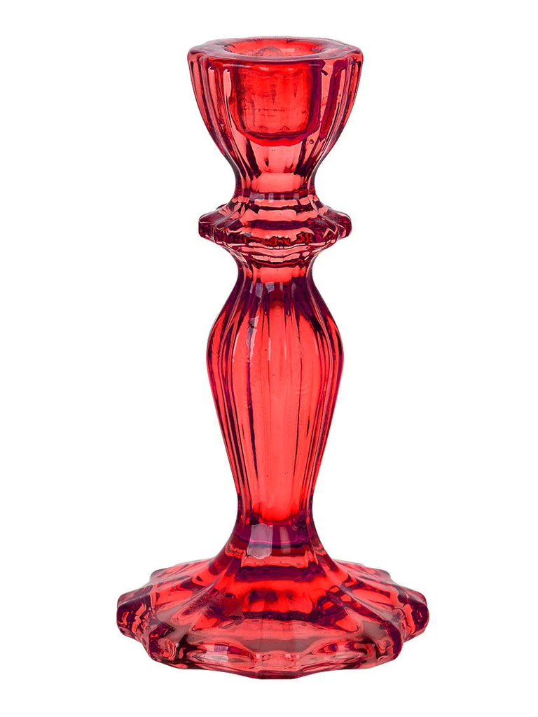 Boho Red Glass Candle Holder – thoughtful gifts and beautiful finds from C&K, an independent lifestyle store in Settle.