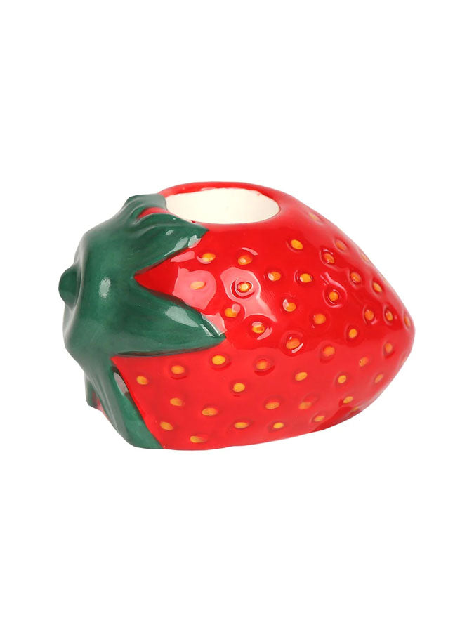 Bon Appetit Ceramic Candle Holder Strawberry – thoughtful gifts and beautiful finds from C&K, an independent lifestyle store in Settle.