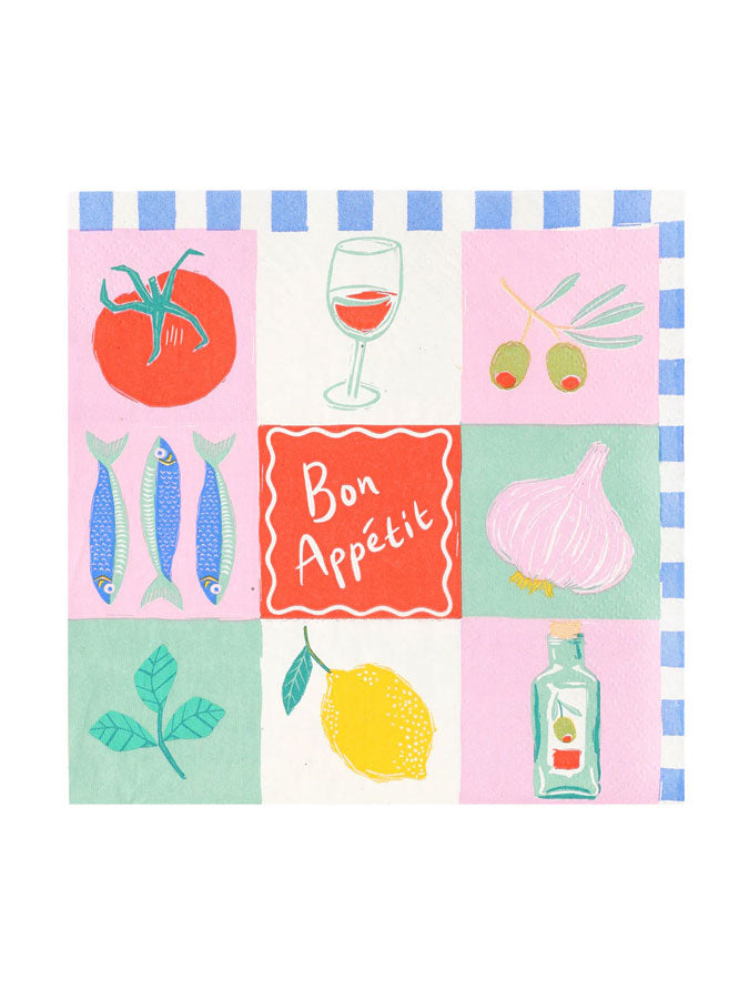 'Bon Appetit' Napkin – thoughtful gifts and beautiful finds from C&K, an independent lifestyle store in Settle.