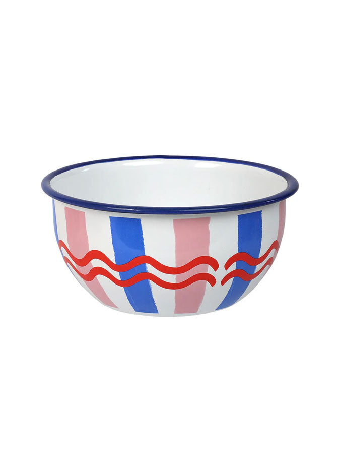 Bon Appetit Stripe Enamel Bowl – thoughtful gifts and beautiful finds from C&K, an independent lifestyle store in Settle.