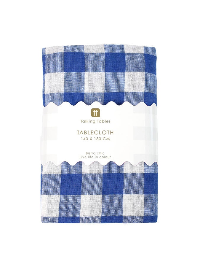 Gingham Fabric Tablecloth - Blue – thoughtful gifts and beautiful finds from C&K, an independent lifestyle store in Settle.