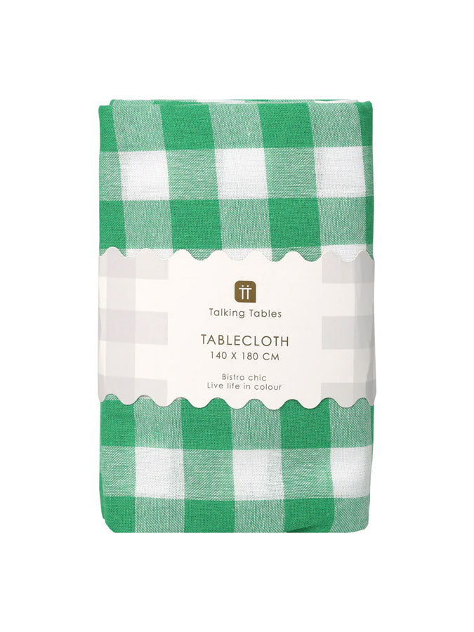 Gingham Fabric Tablecloth Green – thoughtful gifts and beautiful finds from C&K, an independent lifestyle store in Settle.