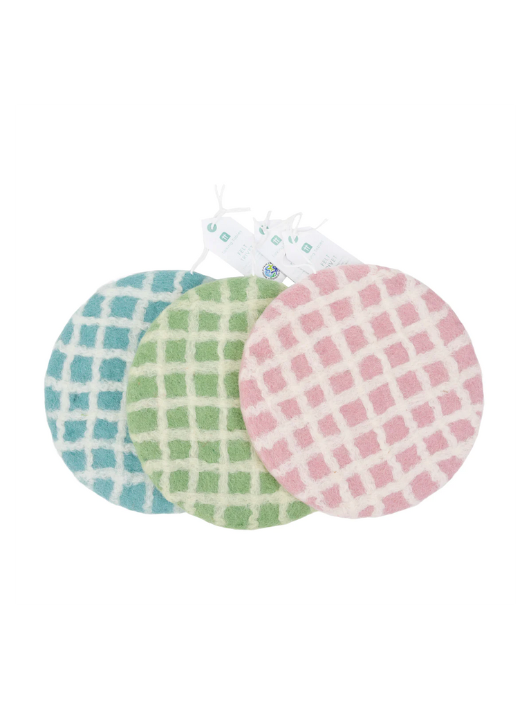 Mellow Felt Trivet - Blue – thoughtful gifts and beautiful finds from C&K, an independent lifestyle store in Settle.