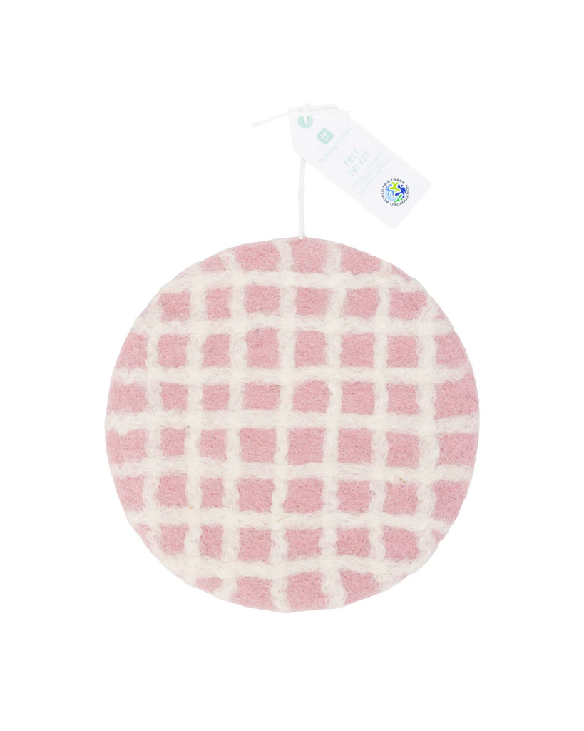 Mellow Felt Trivet - Pink – thoughtful gifts and beautiful finds from C&K, an independent lifestyle store in Settle.