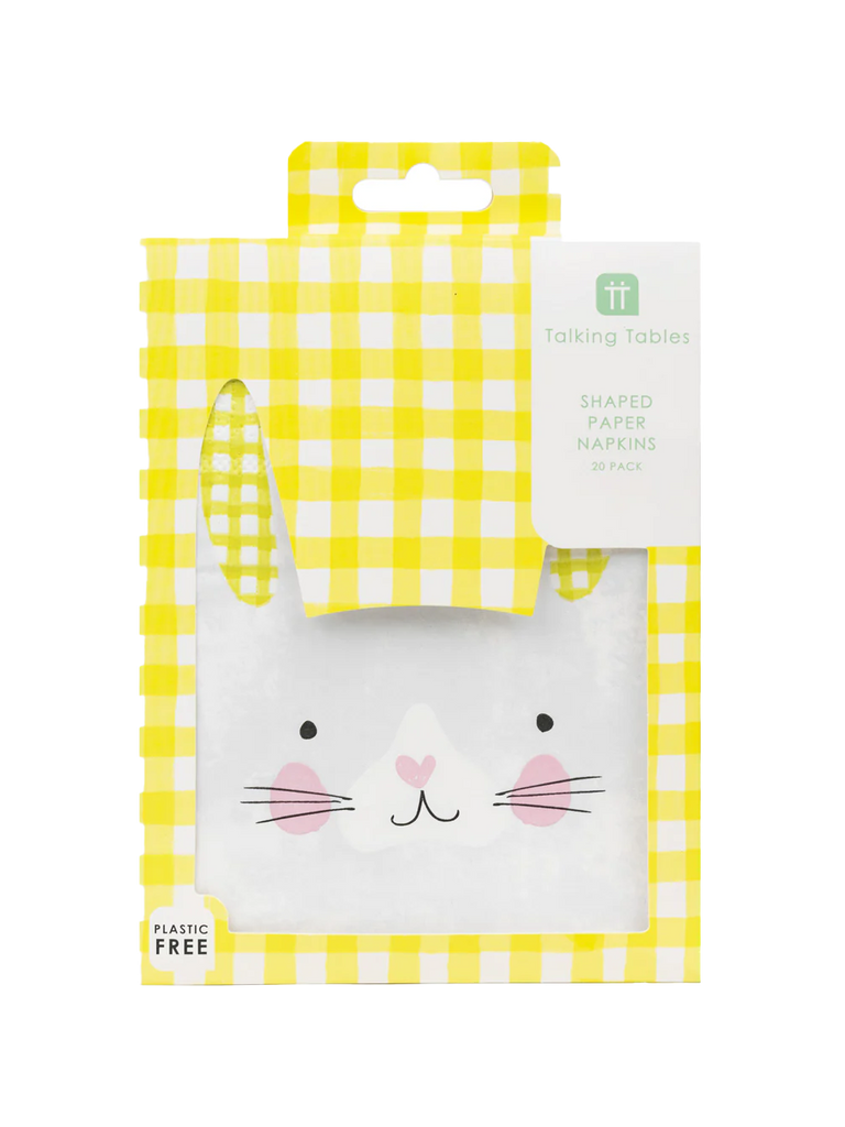 Spring Bunny Shaped Napkin – thoughtful gifts and beautiful finds from C&K, an independent lifestyle store in Settle.