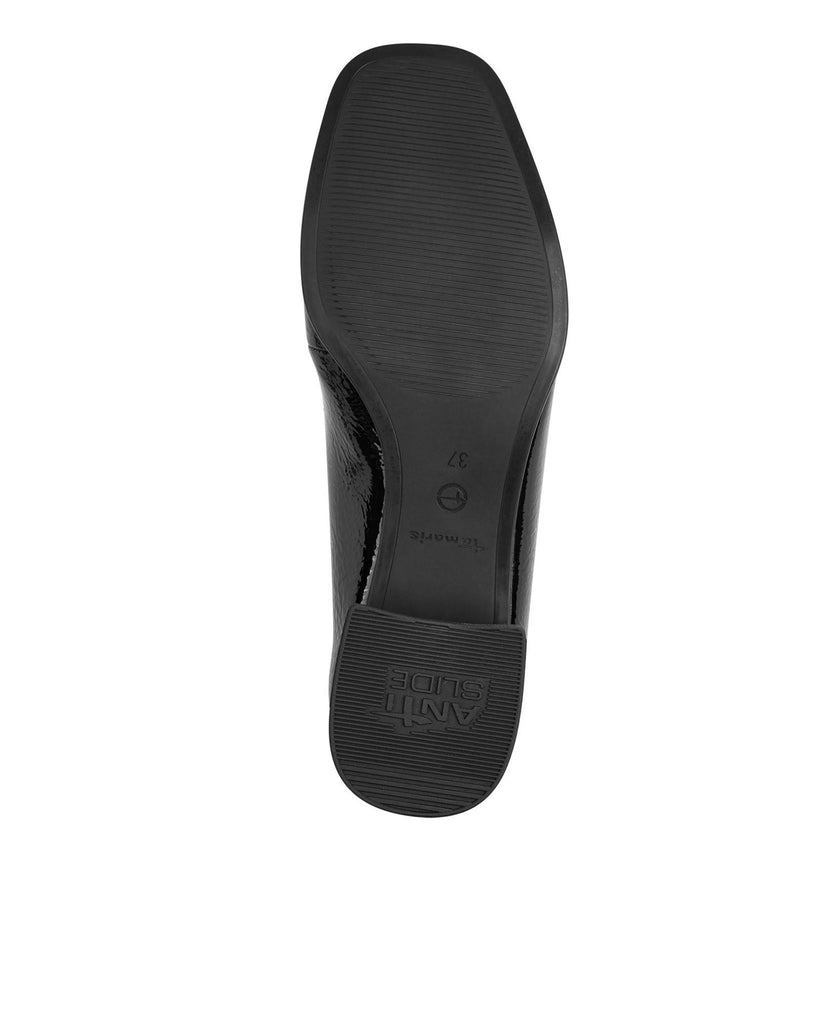 Black patent heeled loafer – timeless women’s fashion from C&K, an independent lifestyle store in Settle, North Yorkshire.