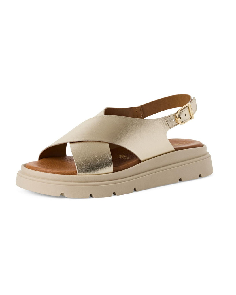 Light Gold Sandals – timeless women’s fashion from C&K, an independent lifestyle store in Settle, North Yorkshire.