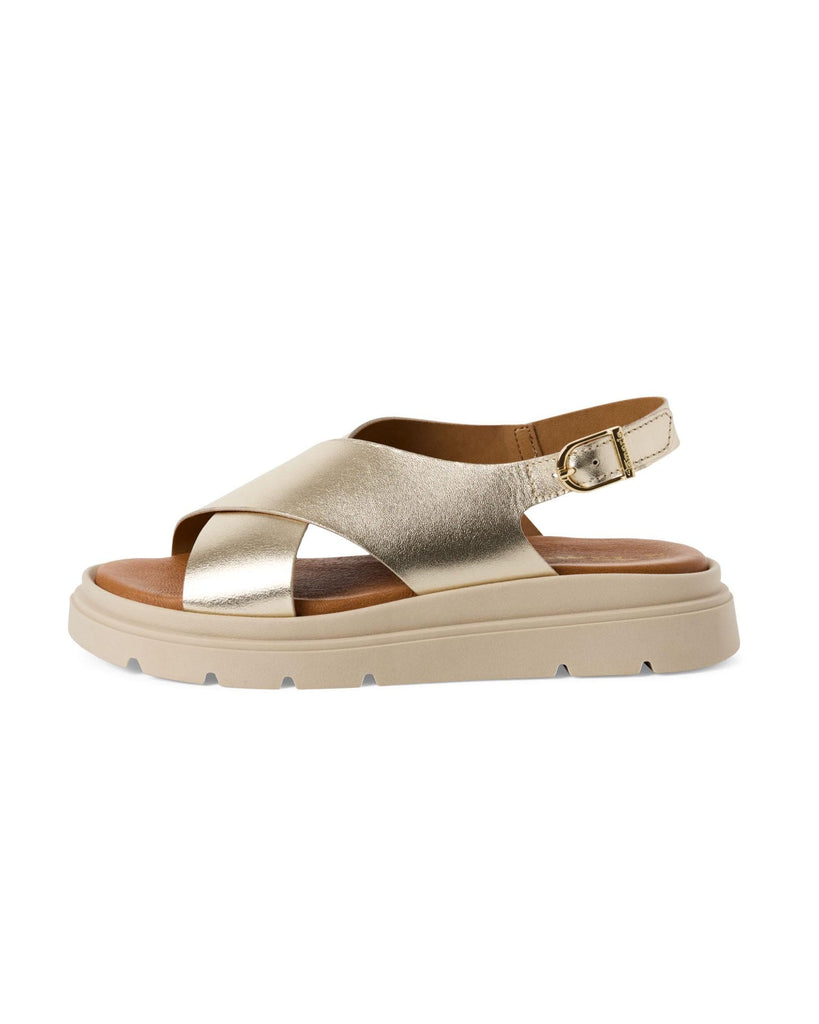 Light Gold Sandals – timeless women’s fashion from C&K, an independent lifestyle store in Settle, North Yorkshire.