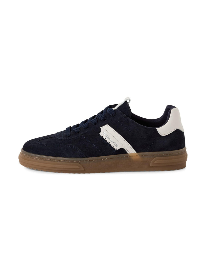 Navy Suede Sneaker – timeless women’s fashion from C&K, an independent lifestyle store in Settle, North Yorkshire.